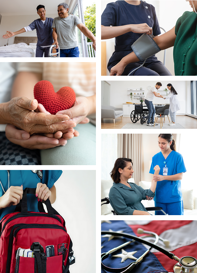 Professional Home Health Services caregivers providing in-home care across Las Vegas